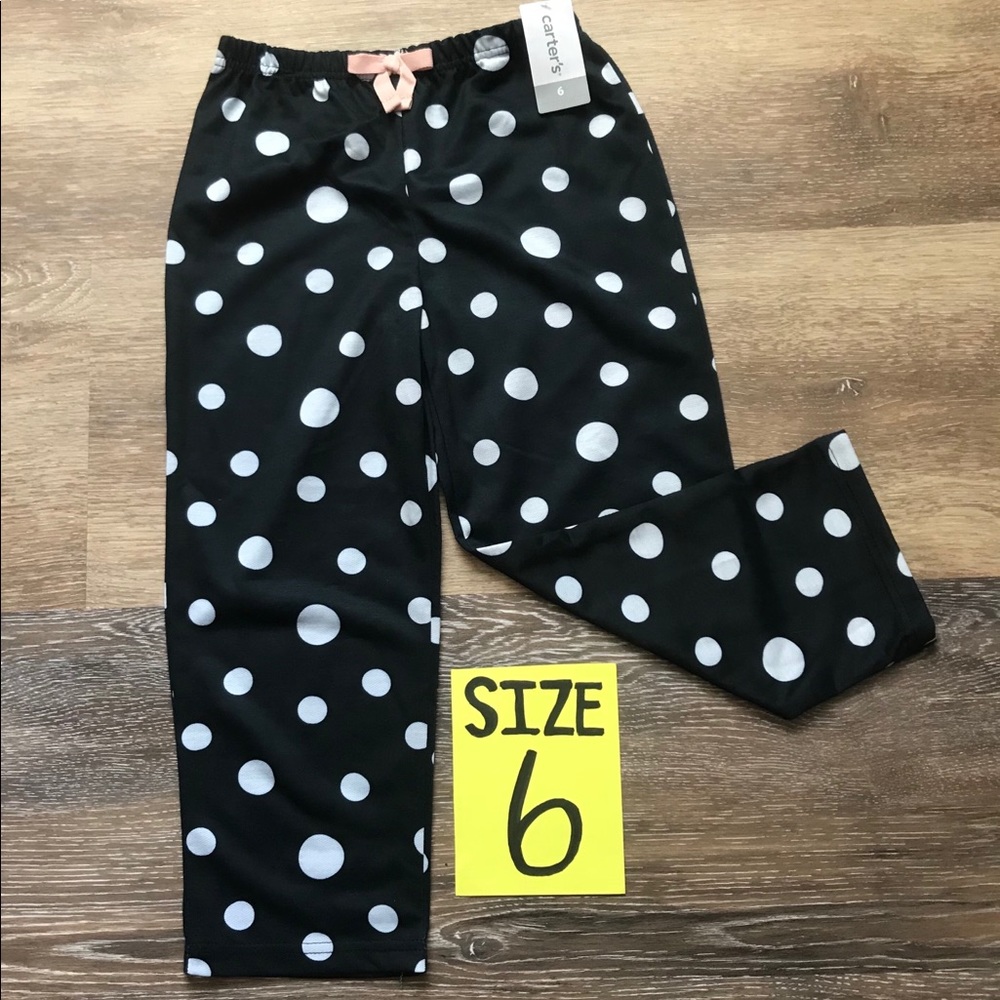 🛍NWT Carter’s Girls Size 6 Pajama Pants
